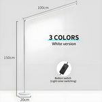 lampe sol moderne 150cm noir blanc led télécommande étude chambre salon