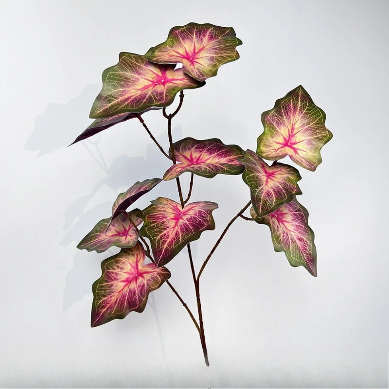 plantes artificielles vertes feuilles variées moderne minimaliste intérieur décoration maison