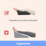 coussin ergonomique multifonctionnel memory foam noir blanc support dos jambes oreiller pieds moderne