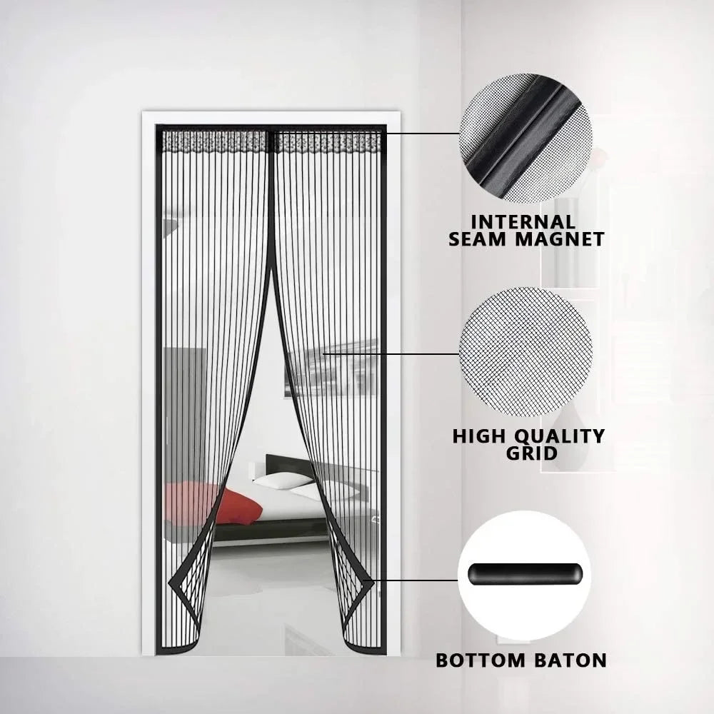 Installation facile du rideau sans outil sur une porte de cuisine