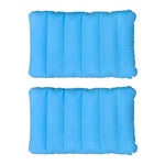 coussin gonflable voyage bleu rouge gris confortable portable valve gonflage