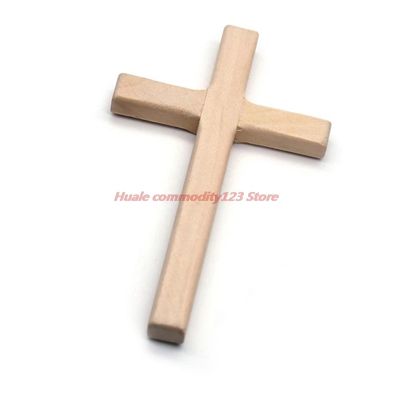 décoration murale croix bois clair minimaliste simple ornement religieux