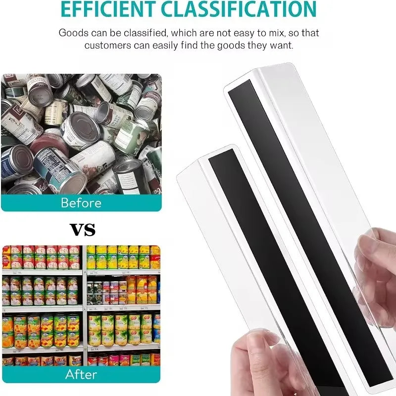 séparateurs rayonnage magnétiques transparents moderne aimants étagères cuisine réutilisables pvc pièces