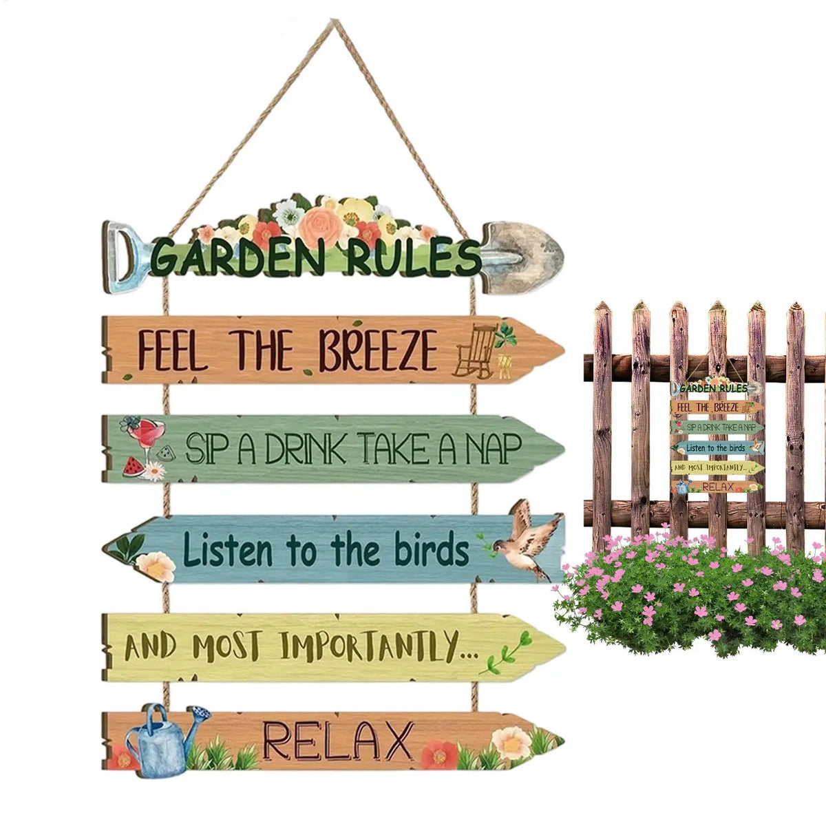 panneau decoratif mural bois floral oiseaux classique rustique jardin familial vert beige bleuclair jauneclair