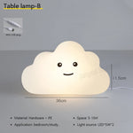nuages lumineux nuageux éclairage mural enfantin moderne LED blanc jaune bleu rose
