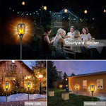 lampe torche solaire moderne motif ethnique autocontrôle panneau solaire lithium led noir contemporainextérieur