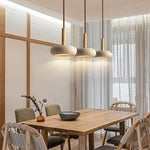 suspension lumineuse pierre moderne 6000K 4000K 3000K beige claire granuleuse salon chambre