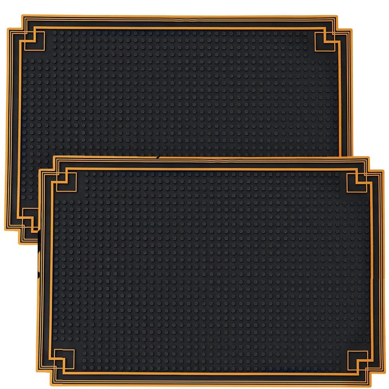 tapis bar noir or grille moderne 18x12 pouces antidérapant salon restaurant