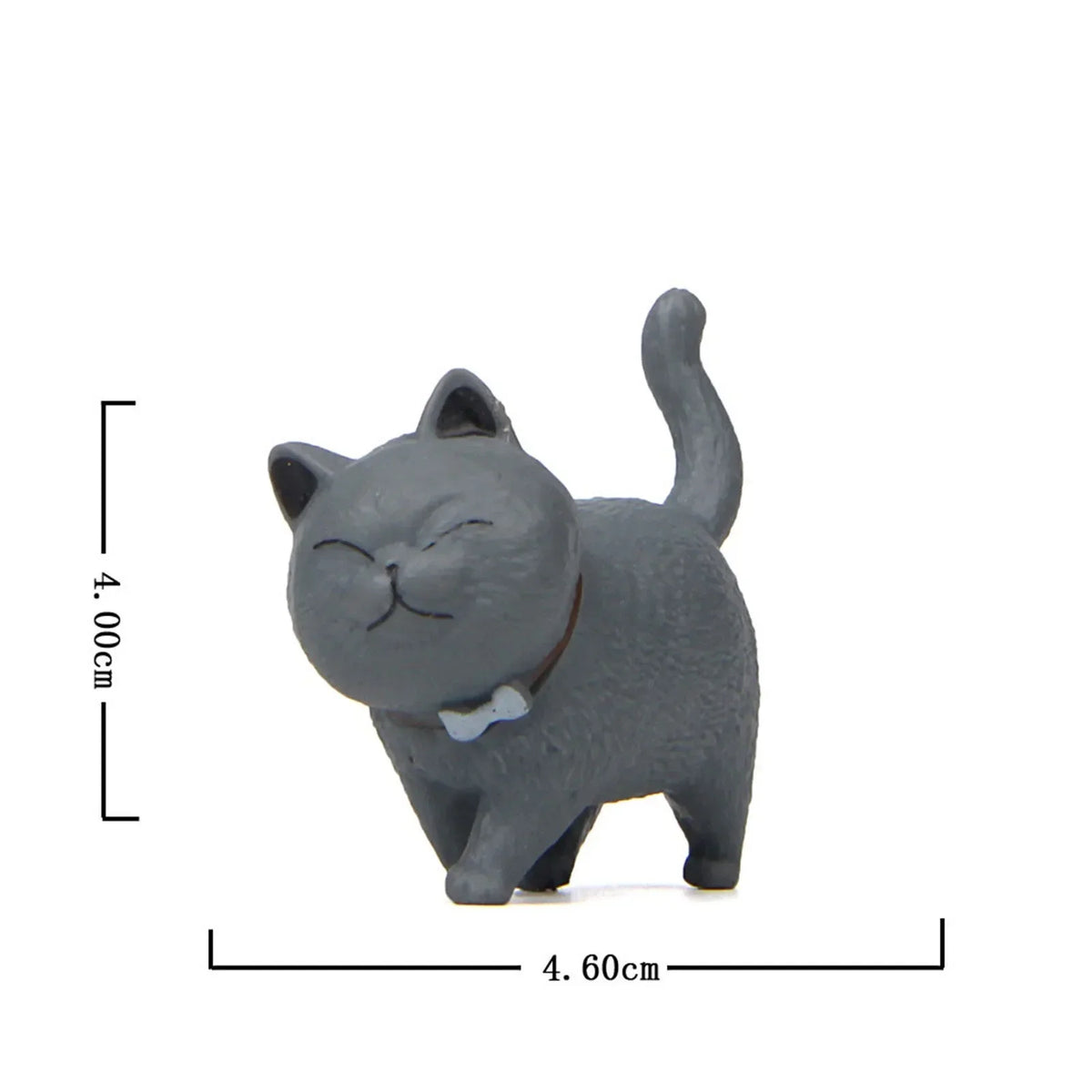 figurines chats cartoon mignon colliers gris noir blanc orange bébé animaux