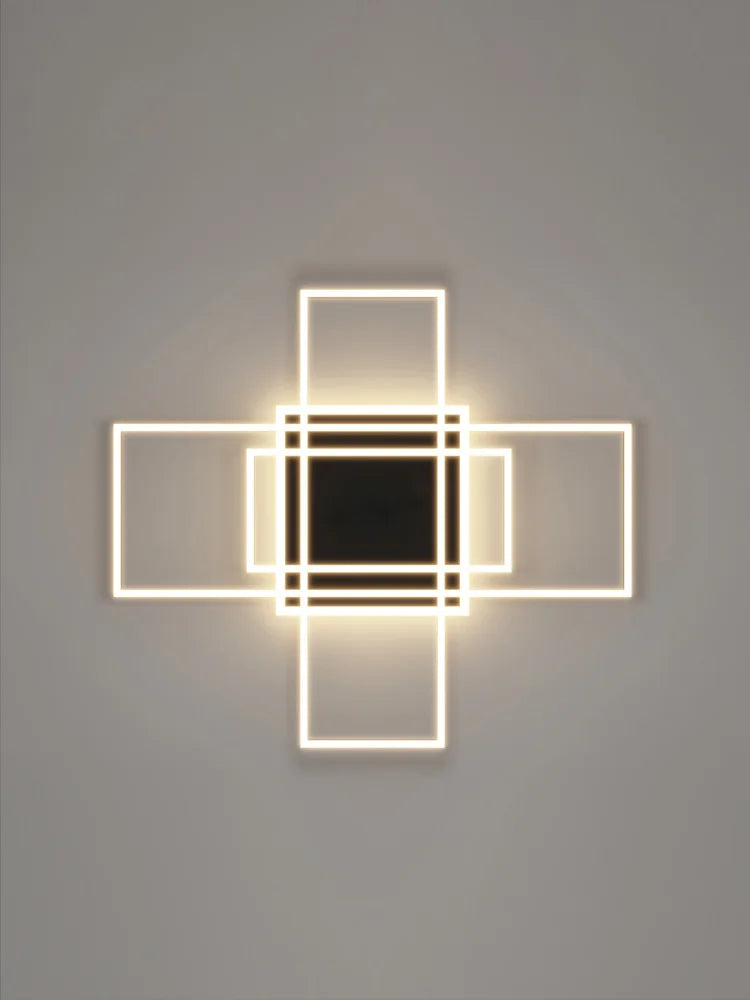 luminaire suspendu moderne blanc noir géométrique effet béton ampoules led dimmable