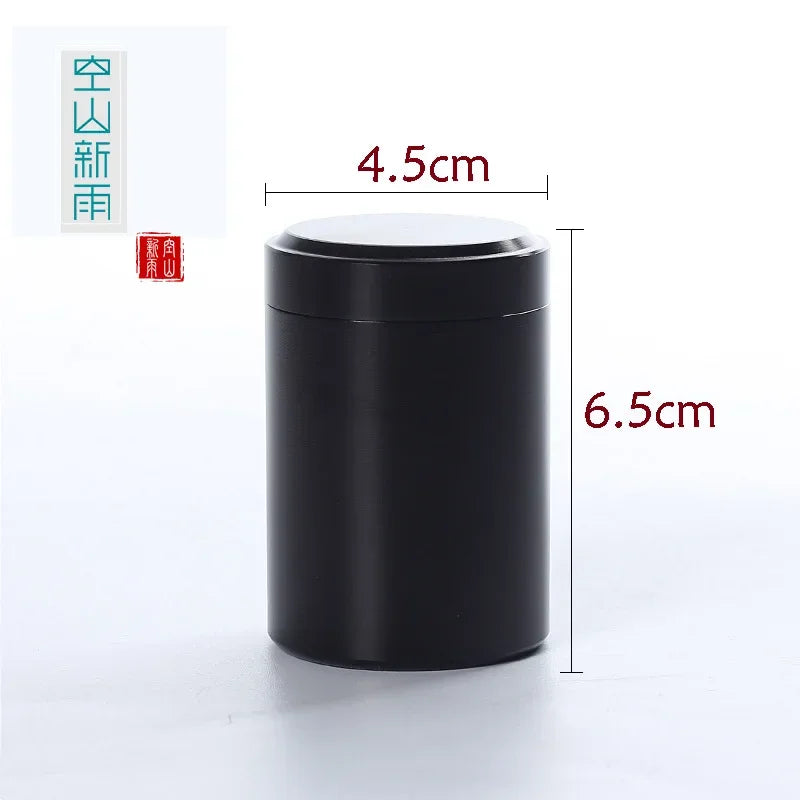 boîte thé or argent moderne minimaliste 70ml métallique brillante portablescrição