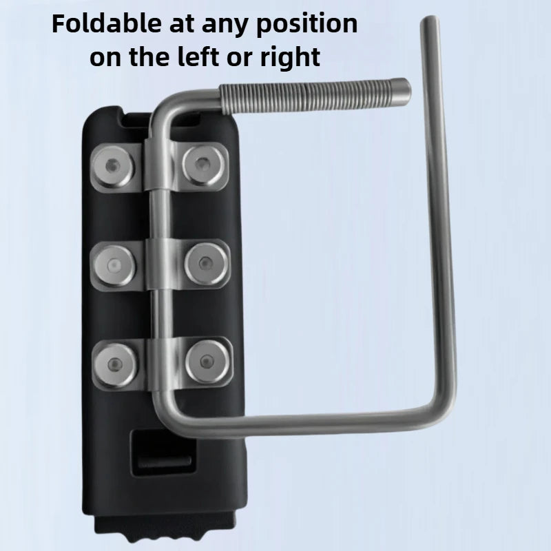 support ceinture pliable clip portable organisateur outil tactique métal inoxydable rouge noir argenté bricoleur