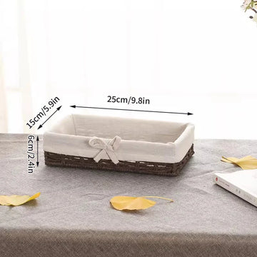 paniers rangement tissus corde tressée boho chic naturel beige écologique rustique