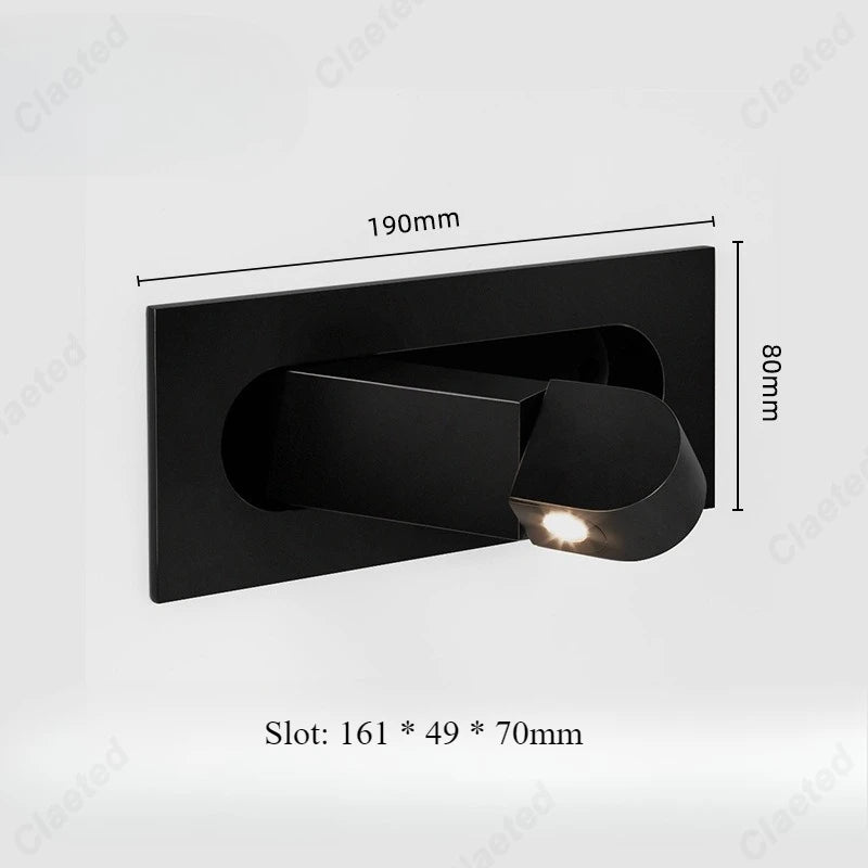 lampe murale led moderne minimaliste bronze gris clair éclairage chambre étude