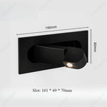 lampe murale led moderne minimaliste bronze gris clair éclairage chambre étude