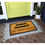 tapis bienvenue extérieur imperméable antidérapant résistant antibactéries rectangulaire texte imprimé orange foncé noir classique