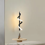 Suspension lumineuse moderne spirale noire blanche ajustable 100 150cm salon chambre