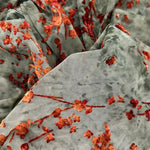 tissu velours élastique jacquard floqué vert clair brodé ethnique boho chic épaulettes bricolage couture