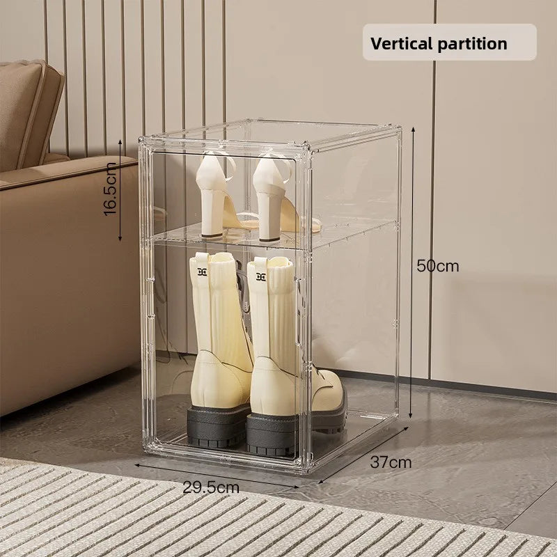 boîte rangement transparente grande taille collection figurines ours peluche voitures sport miniatures