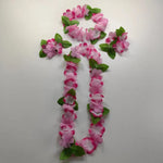 guirlande fleurs artificielles rose jaune vert festives mariage décoration anniversaire simple festive