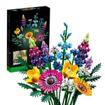 bouquets fleurs artificielles roses orchidées multicolores détaillées intérieur fête decoration
