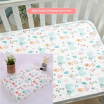 coussin change bébé blanc motif animalier waterproof moderne taille 70x90cm