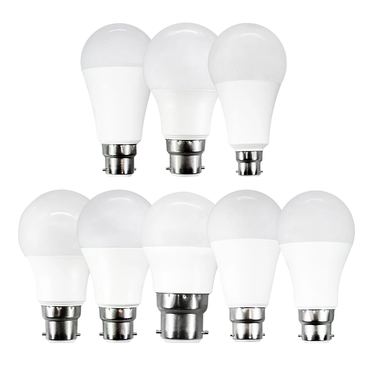 ampoules led vis b22 blanc moderne opacité 3w 8w 9w 10w 12w 15w 18w