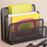 organisateur métal noir maille moderne enveloppes cartes postales carnets