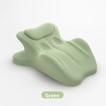 coussin multifonctionnel noir texture douce contemporain ergonomique mousse mémoire forme polyester coton massage lit