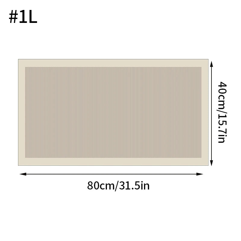 tapis bain anti dérapant absorbant moderne motif géométrique beige clair