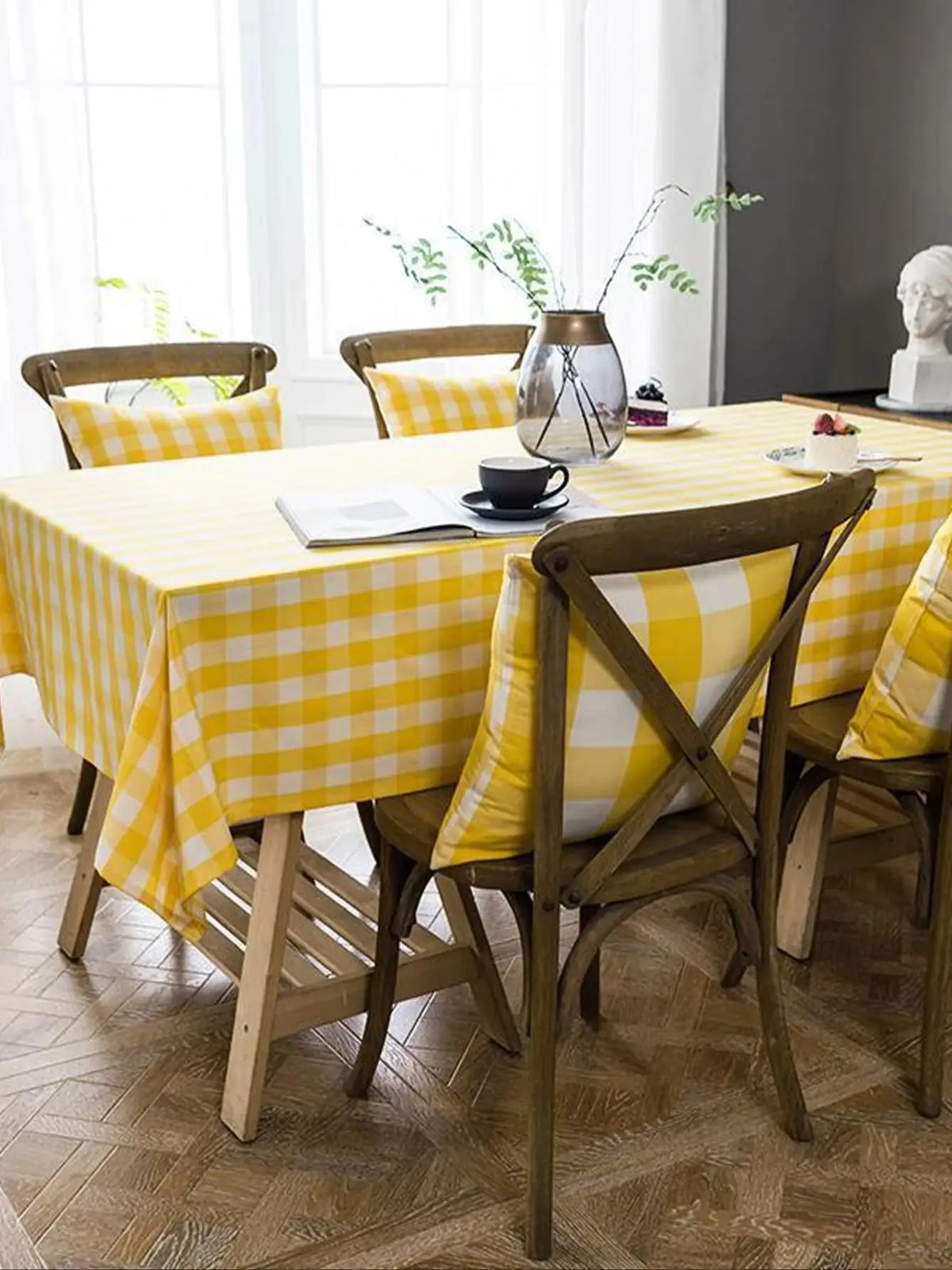 nappe carreaux polyester imperméable jaune blanc marron rouge classique valentin noël anniversaire festive