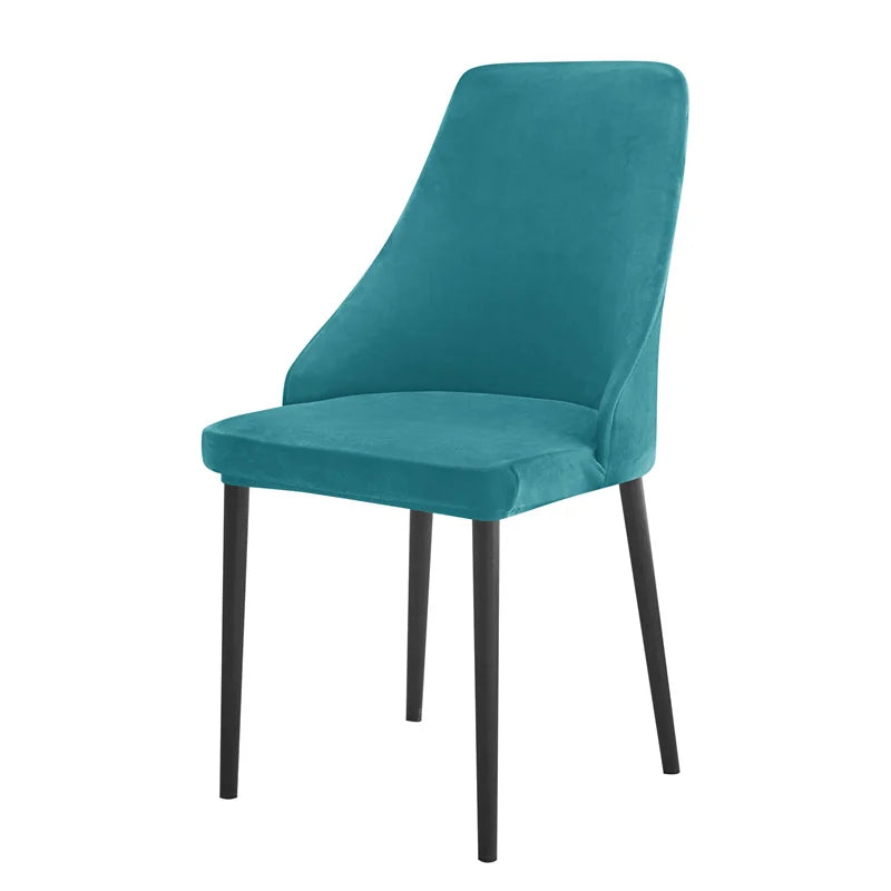 housse chaise velours gris moderne anti poussière couvrante restaurant mariage