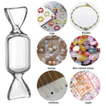 boîtes bonbons transparentes rose jaune anniversaire noël mariage saint valentin minimaliste
