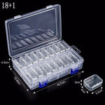 boîtes rangement transparentes modernes clips serrage set 30 compartiments organisation bijoux petits objets
