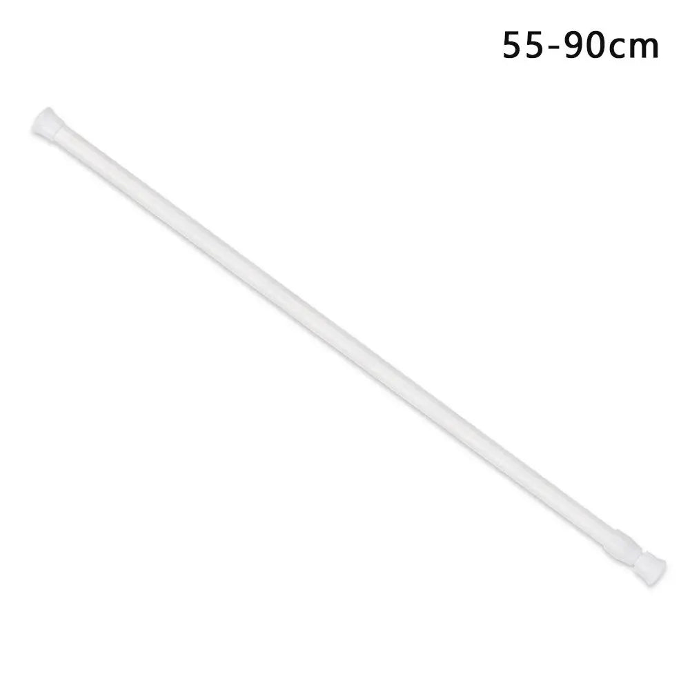 tige extensible blanche moderne adhésive 18 110cm support douche capacité 1.5kg rond lisse plastique