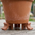 supports pots fleurs clips antidérapants marron noir blanc minimalistes moderne