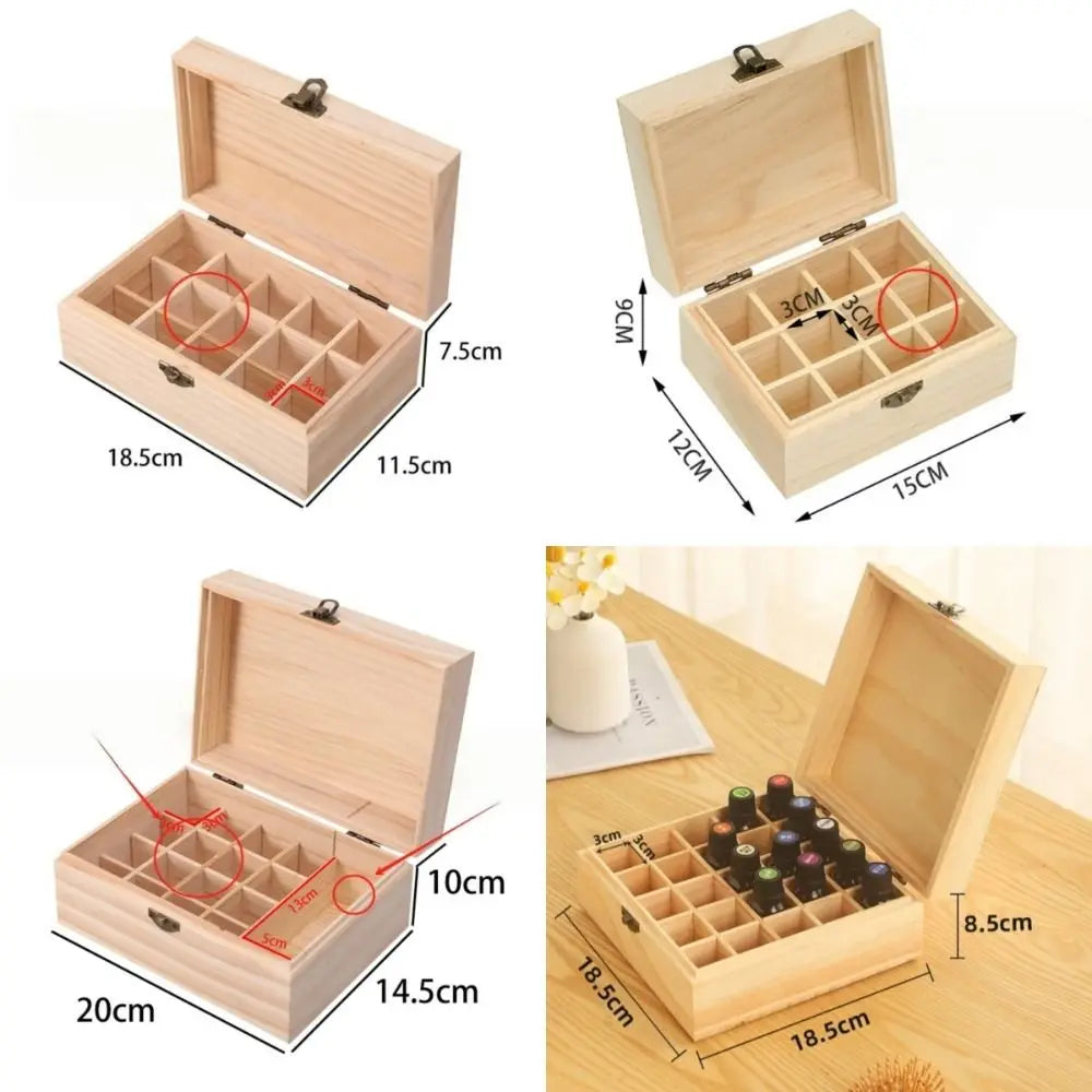 boîte bijoux bois clair 24 compartiments organisation bijoux classique respectueux environnement