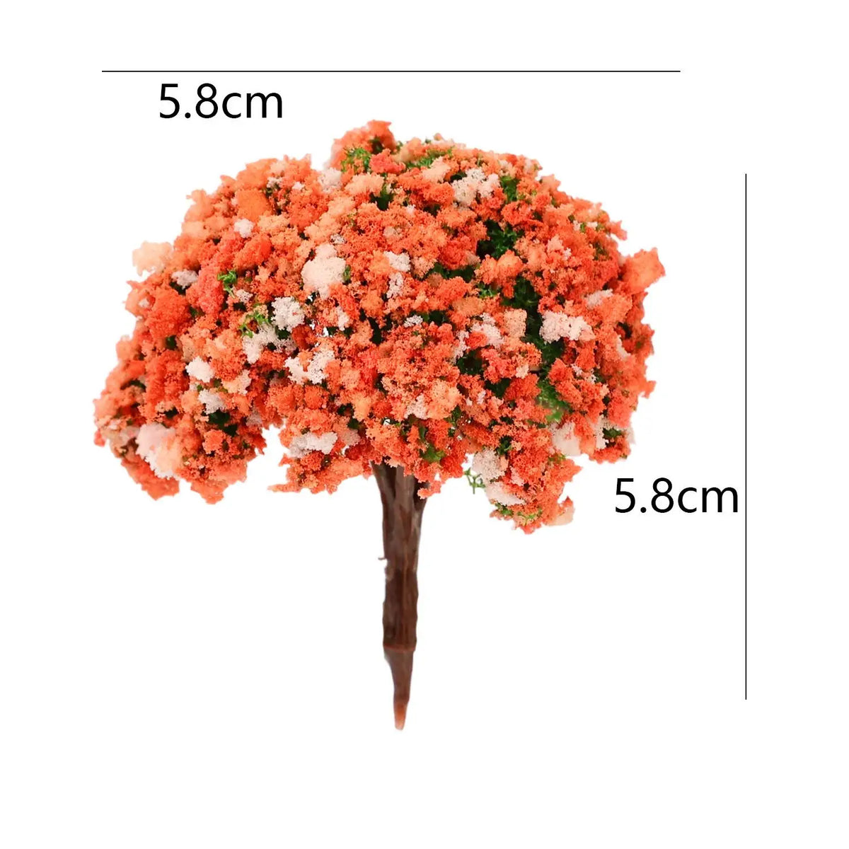décorations micropaysage miniatures arbres texturés feuilles détaillées rochers mousse gravier