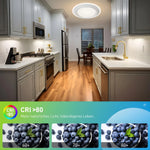 plafonnier led moderne blanc ventilateur télécommande dimmable sans feuilles lumieux 8+lumière