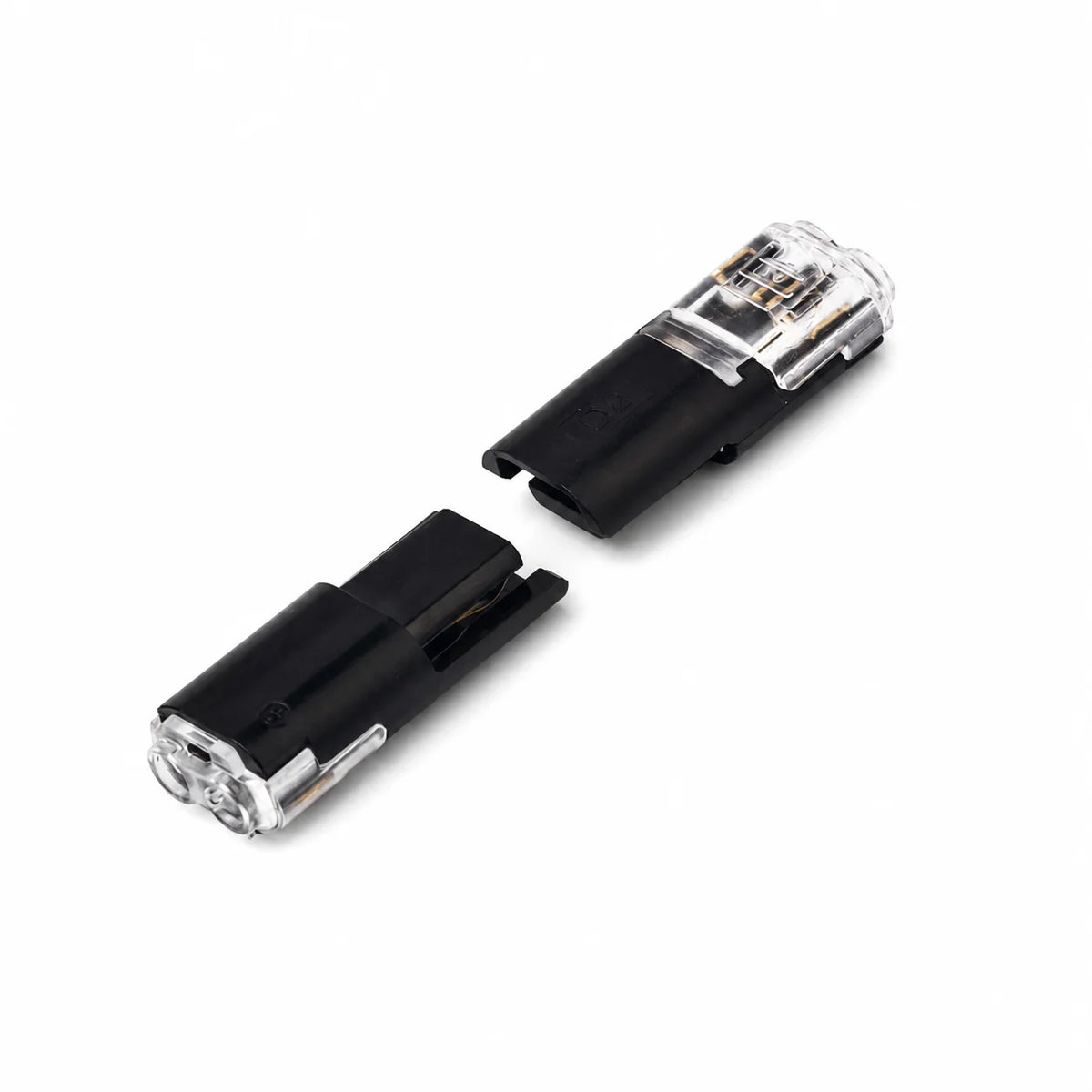 connecteurs câble noir transparent moderne basse tension 50 pièces raccordement facile led packaging