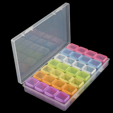 boîte rangement transparentes plastique lisse clips compartiments supplémentaires stockage moderne artisanal DIY