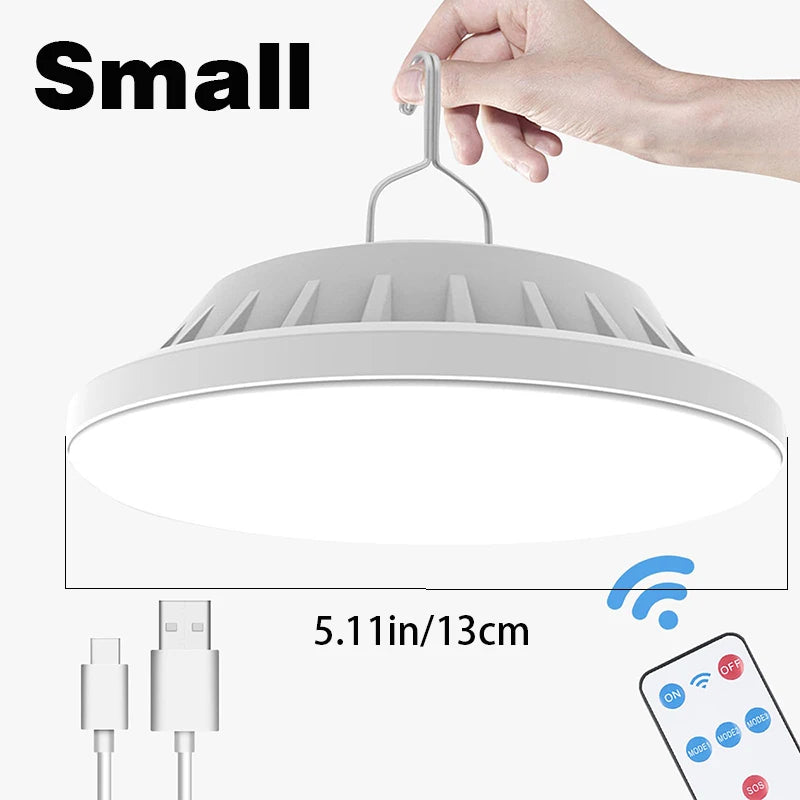 lampe camping rechargeable led portable urgence solaire usb noir blancextérieur