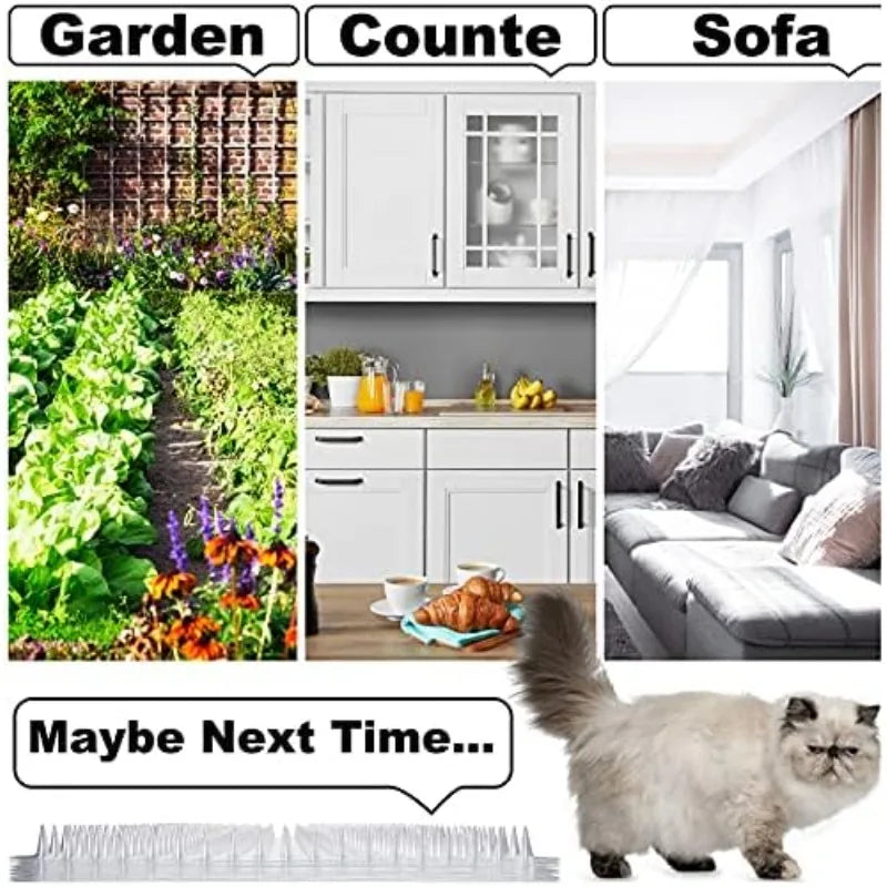 tapis dissuasif picots anti chat transparent orange gris protection plantes animaux utilitaireextérieurintérieur