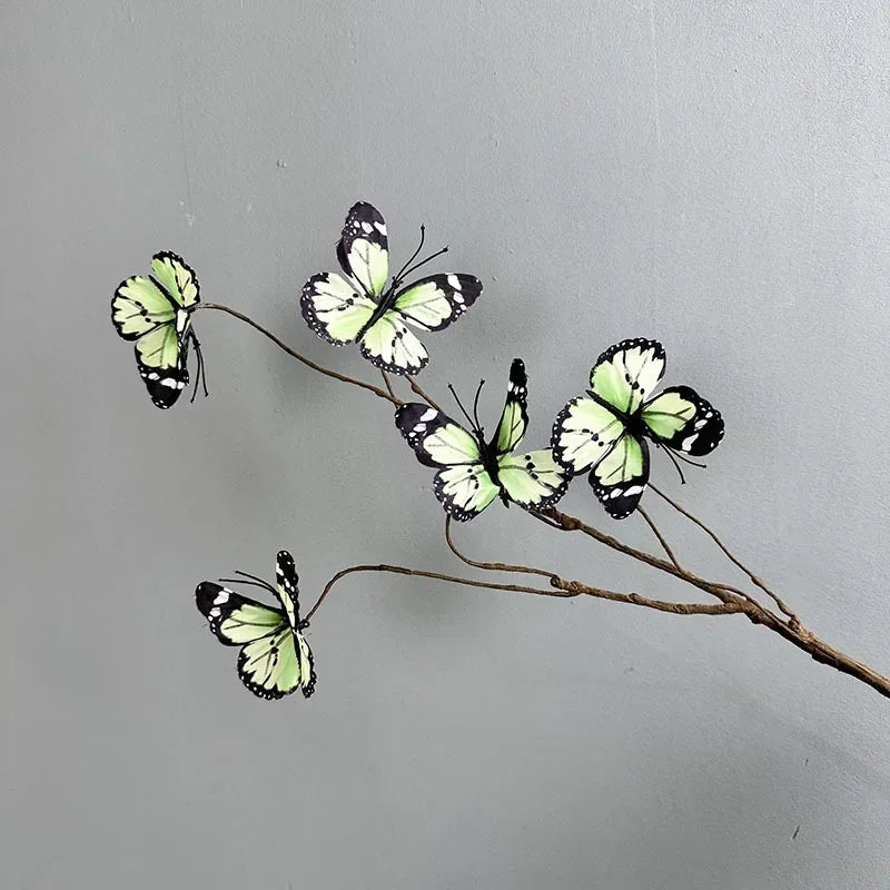 branche fleur artificielle papillons décoratifs mariage fête maison décoration intérieure moderne