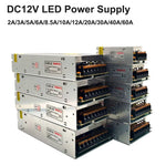 alimentation électrique led 12v argenté perforée industrielle 2a 3a 5a 6a 8.5a 10a 12a