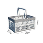 panier pliable bleu clair moderne grille ventilation poignée détachable rangement camping pique nique multifonctionnelextérieur