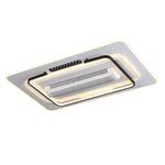 ventilateur led moderne télécommande blanc noir grille ventilation chambre salon