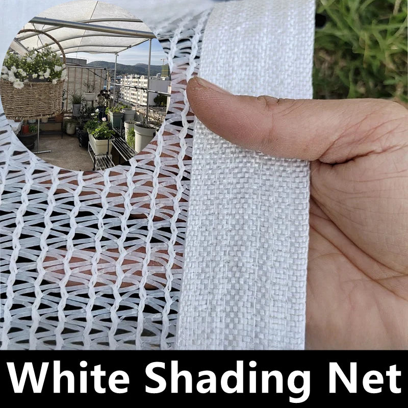 filet protection solaire blanc opacifiant maille régulière anti uv moderne métalliques cordelette inclusion