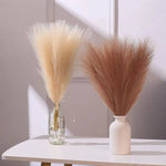 plumes séchées naturelles rustiques modernes beige rose blanc bleu décoration extérieure fête mariage