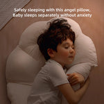oreiller bébé blanc uni forme confortable sommeil latéral cou tête couverture nocturne enfant fourrager